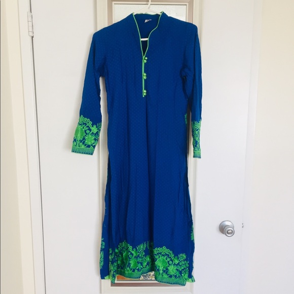 Other - Blue indian Pakistani salwar kameez Embroidered